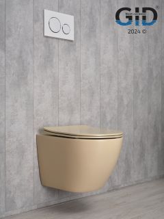 Унитаз подвесной Gid Sr2198 62210Y светло-коричневый матовый 49x36x35.5